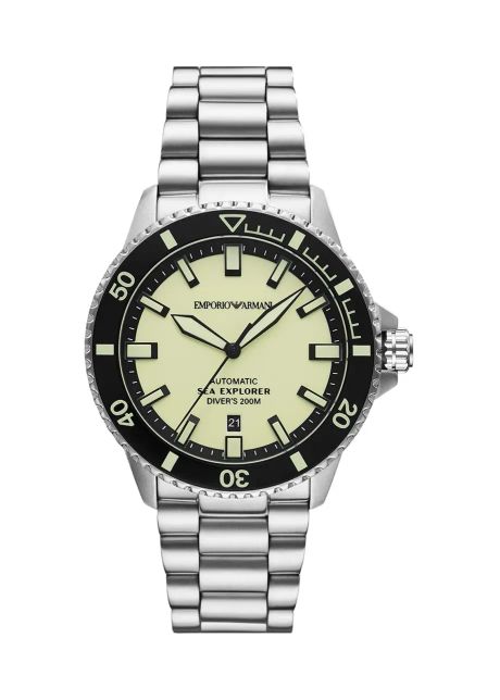 Emporio armani ceas sea explorer barbati culoarea argintiu ar60083