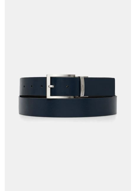 Emporio armani curea de piele barbati culoarea albastru marin em001772 af15136