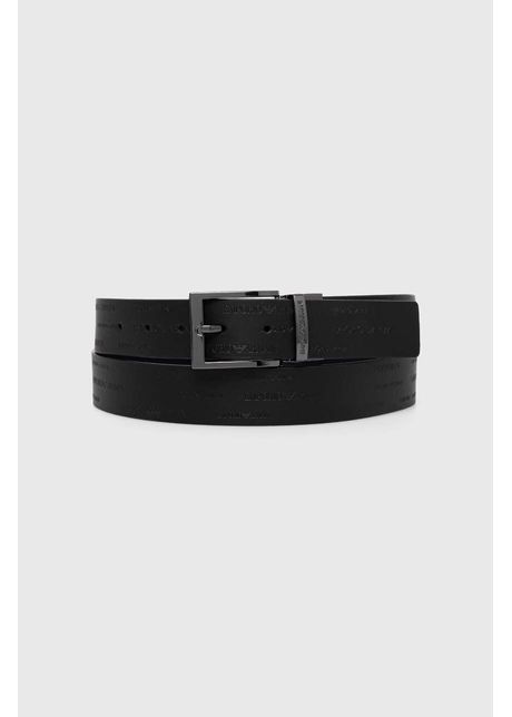 Emporio armani curea de piele cu doua fete barbati culoarea negru y4s426 ytu5j