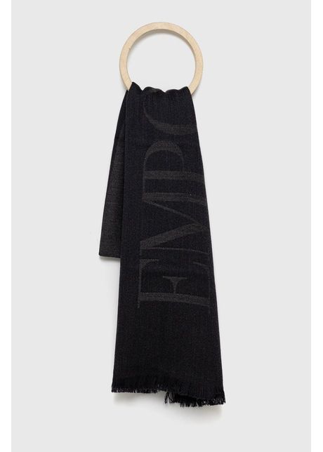 Emporio armani fular barbati culoarea gri neted