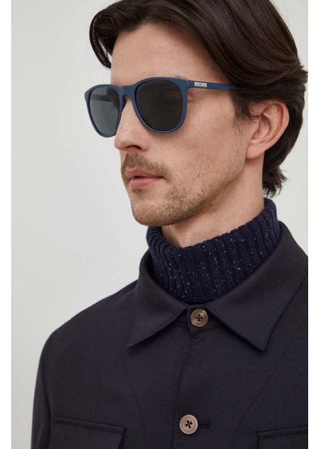 Emporio armani ochelari de soare barbati culoarea albastru marin