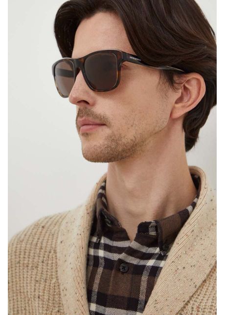 Emporio armani ochelari de soare barbati culoarea maro