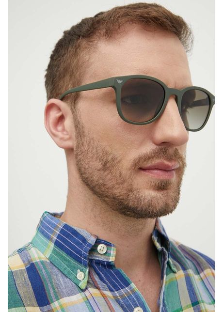 Emporio armani ochelari de soare barbati culoarea verde