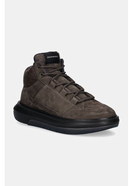 Emporio armani sneakers culoarea maro x4z135 xr200 u219
