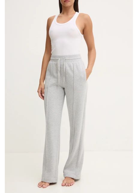 Emporio armani underwear pantaloni de lounge culoarea gri melanj 164767 4f265