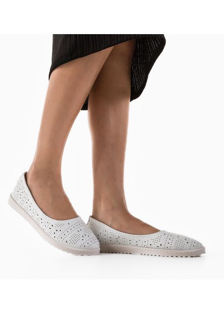 Espadrile casual eree albi