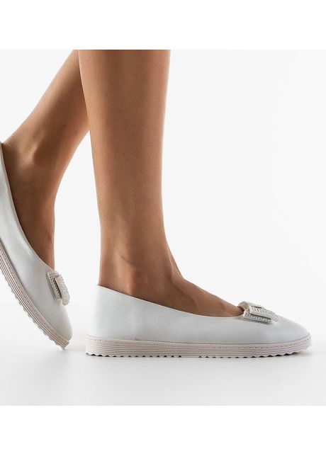 Espadrile casual sparer albe