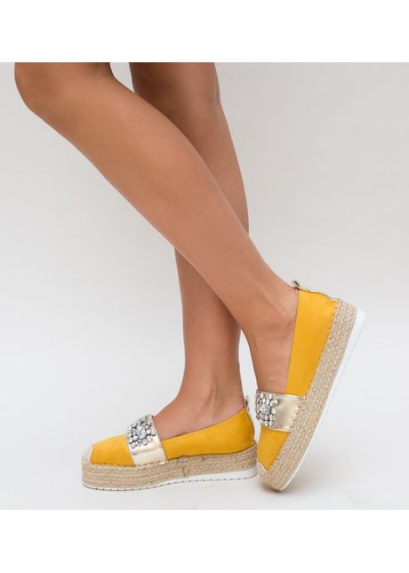 Espadrile cute galbene