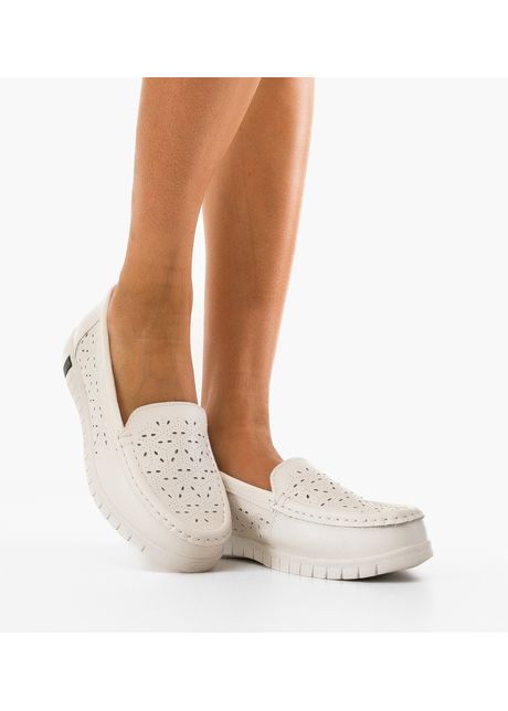 Espadrile dama skrell albe
