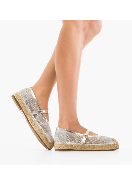 Espadrile dama Vera Argintii