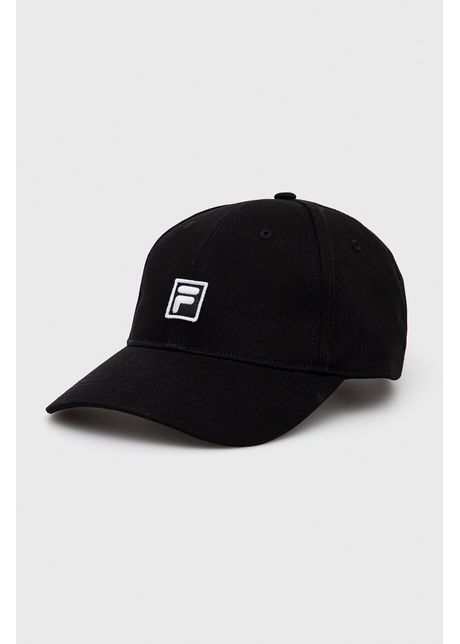 Fila apc de baseball din bumbac culoarea negru cu imprimeu