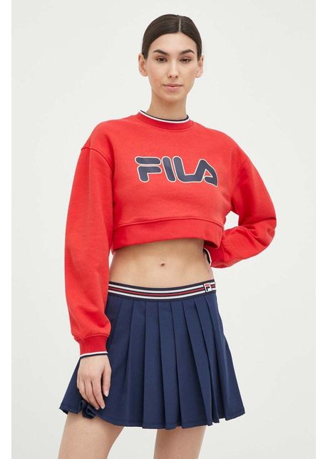 Fila bluza x hailey bieber femei culoarea rosu cu imprimeu