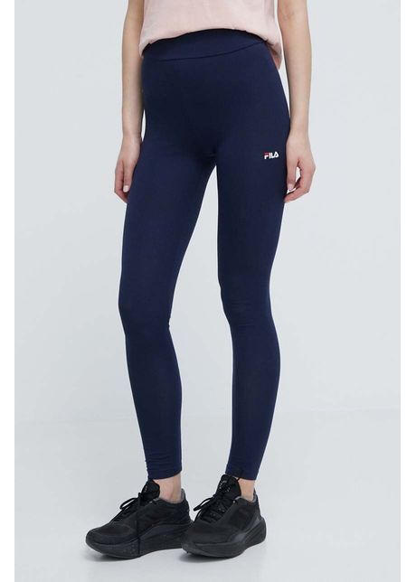 Fila colanti femei culoarea albastru marin neted