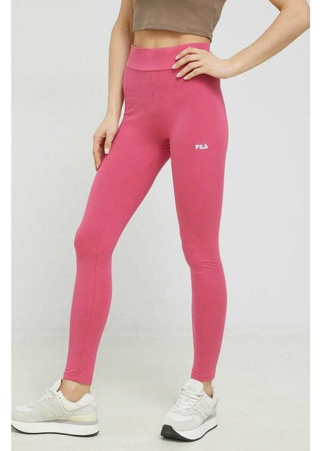 Fila colanti femei culoarea roz cu imprimeu