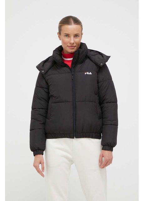 Fila geaca femei culoarea negru de iarna