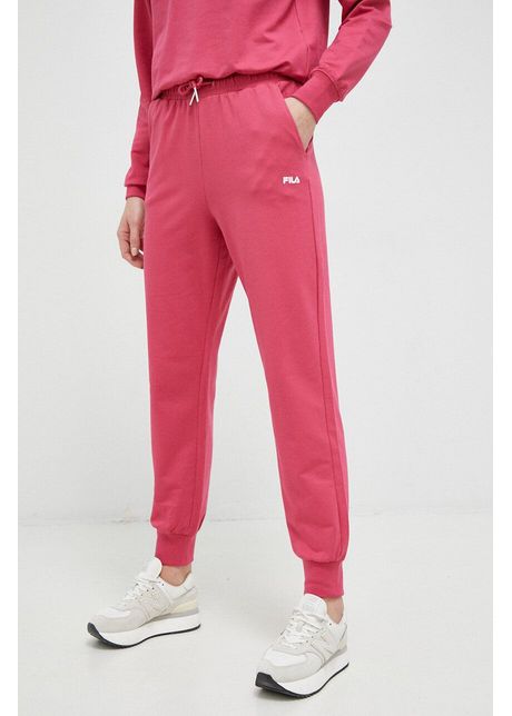 Fila pantaloni de trening culoarea roz neted
