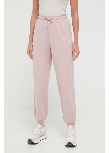 Fila pantaloni de trening culoarea roz neted