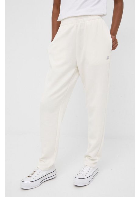 Fila pantaloni de trening femei culoarea bej neted