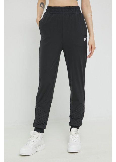 Fila pantaloni de trening femei culoarea negru neted