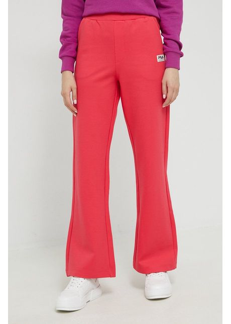 Fila pantaloni de trening femei culoarea portocaliu neted