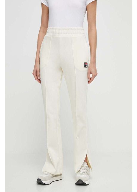 Fila pantaloni de trening laiben culoarea bej neted faw0778
