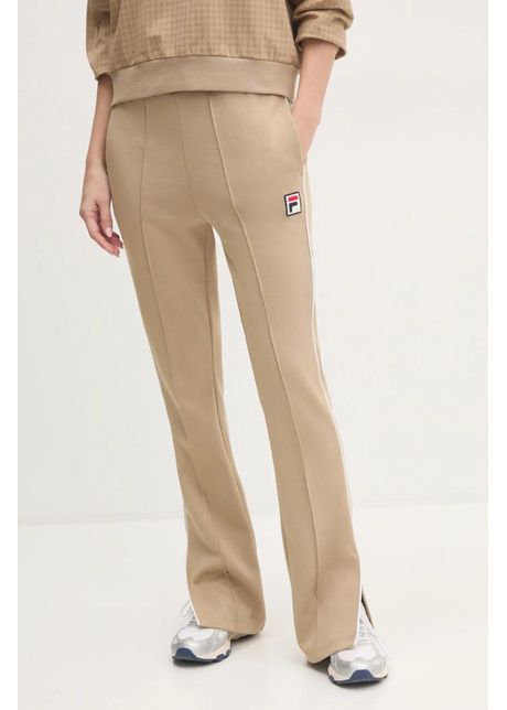Fila pantaloni de trening laiben culoarea bej neted faw0778
