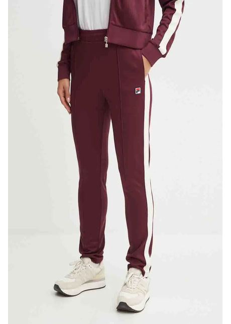 Fila pantaloni de trening lamoni culoarea bordo modelator faw0889