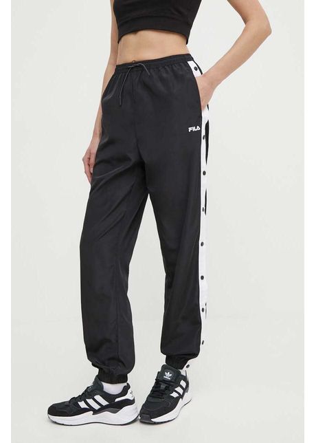 Fila pantaloni de trening larisa culoarea negru neted faw0768