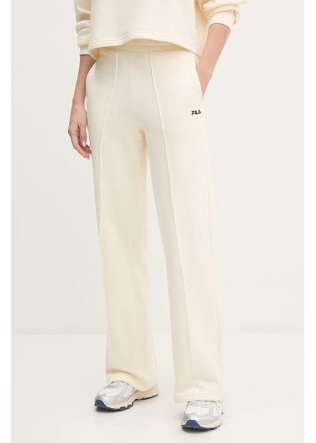 Fila pantaloni de trening lauka culoarea bej neted faw0910