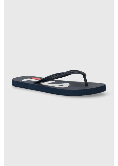 Fila slapi troy femei culoarea alb cu toc plat