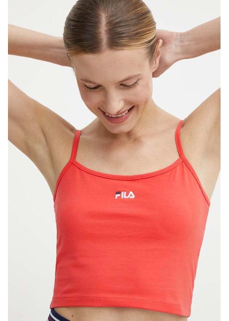 Fila top loni femei culoarea rosu faw0745