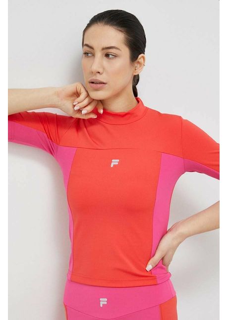 Fila tricou de antrenament riva culoarea rosu cu turtleneck