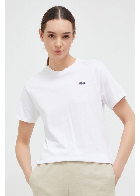 Fila tricou din bumbac 2 pack culoarea alb