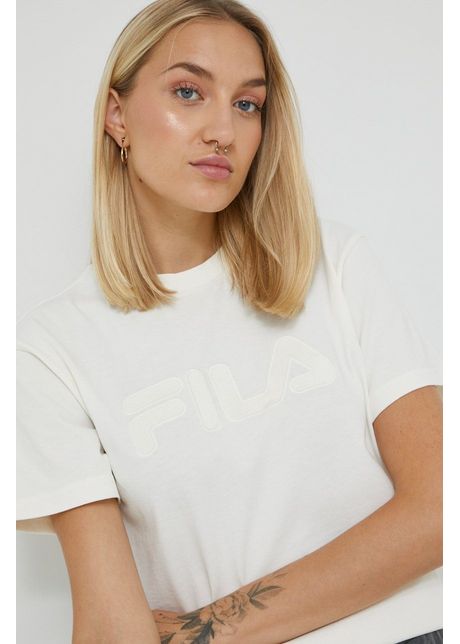 Fila tricou din bumbac culoarea bej