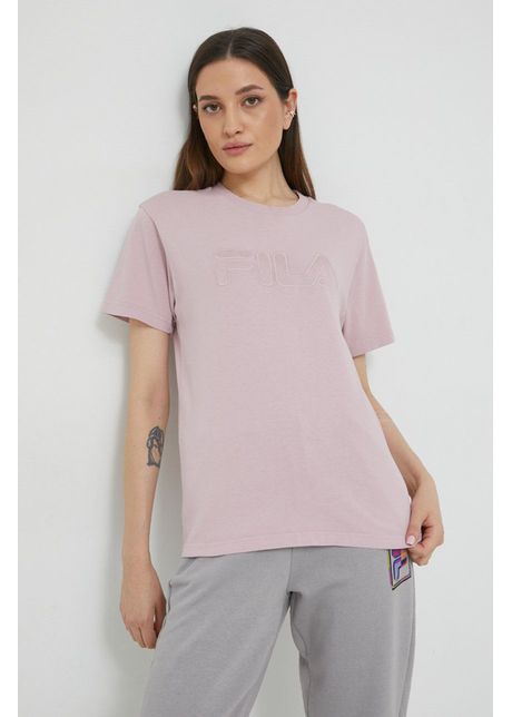 Fila tricou din bumbac culoarea roz