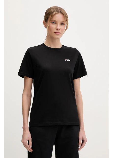 Fila tricou din bumbac lignano femei culoarea negru faw1053