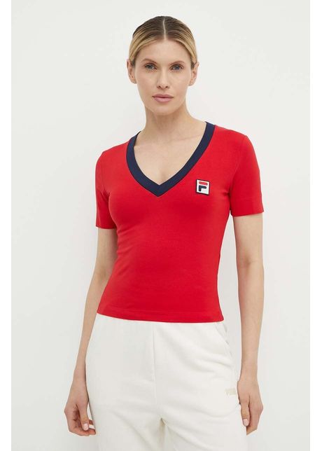 Fila tricou ludhiana femei culoarea rosu faw0749