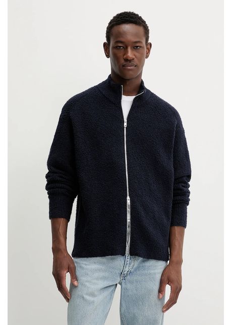 Filippa k cardigan culoarea bleumarin 31464