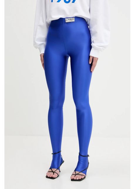 Fiorucci colan i electric blue semi footed leggings uni w02smbpa372ly01bl06