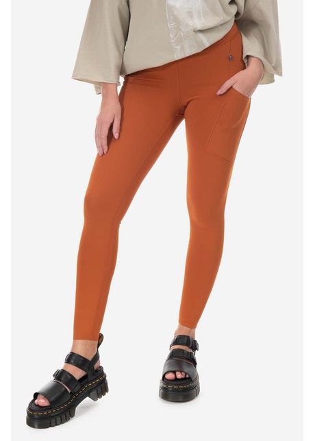 Fjallraven colan i abisko tights femei culoarea portocaliu uni f84773 243 243