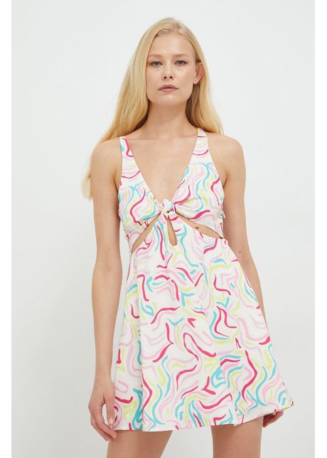 For love lemons rochie culoarea alb mini evazat