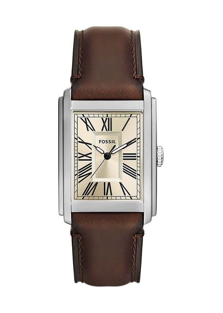 Fossil ceas barbati culoarea argintiu