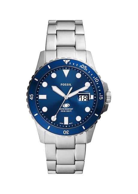 Fossil ceas barbati culoarea argintiu