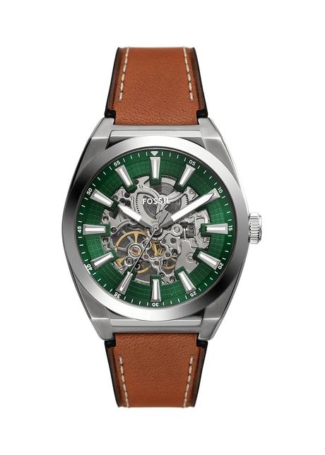 Fossil ceas everett automatic skeleton b rba i culoarea maro me3261