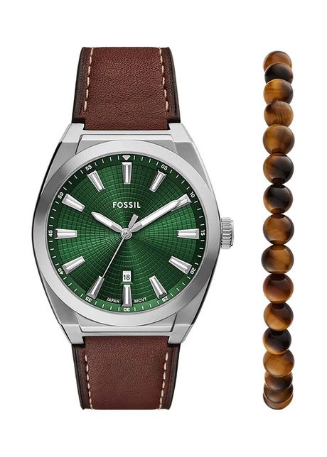 Fossil ceas si bratara culoarea argintiu fs6080set
