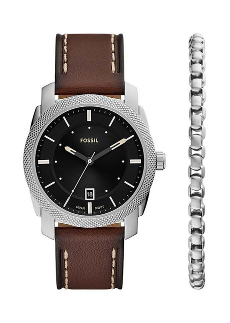 Fossil ceas si bratara culoarea argintiu fs6081set