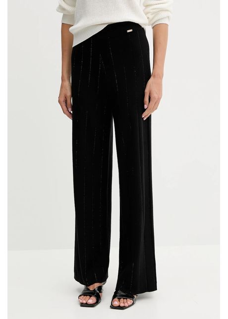 Fracomina pantaloni de trening culoarea negru, drept, high waist, FS25WV3002K50401