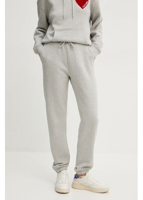 From future pantaloni de trening din bumbac culoarea gri cu imprimeu wjo01491