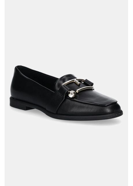 Furla mocasini de piele nuvola loafer femei culoarea negru cu toc plat yi48fnu x30000 o6000