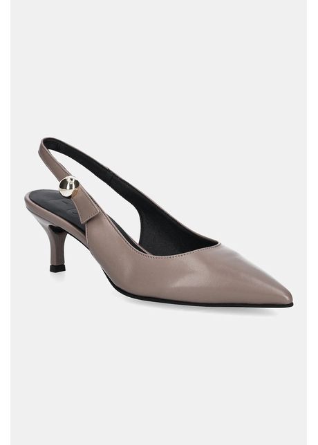 Furla stilettos de piele sfera slingback culoarea maro yj07sfe x30000 ma200